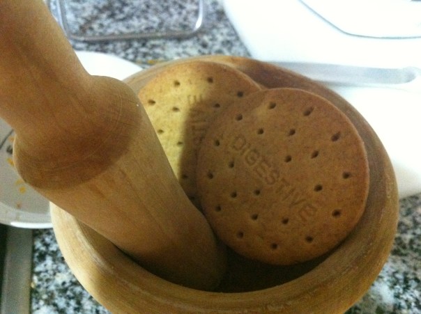 Machacamos las galletas