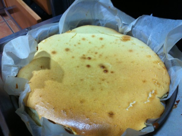 Pastel recién horneado