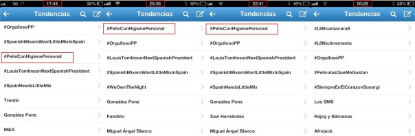 Trending Topics consecutivos