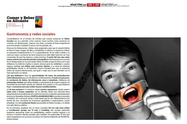 Diciembre El Sumiller