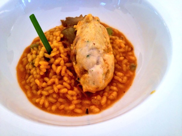 Arroz con verduras y lechola