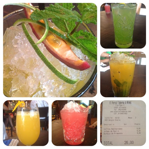 Cócteles de El Portal Alicante