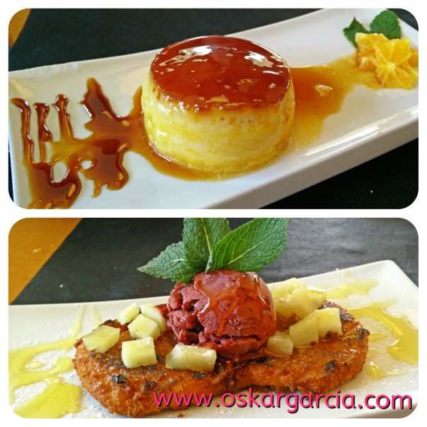 Flan de naranja y ahivalaostia