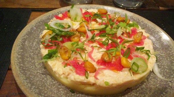 Causa limeña con pollo de corral y patata aliñada (para 3 personas)