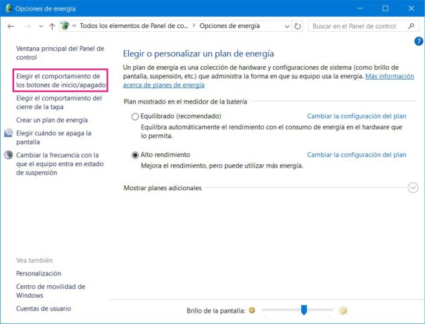 Opciones de Energía 1